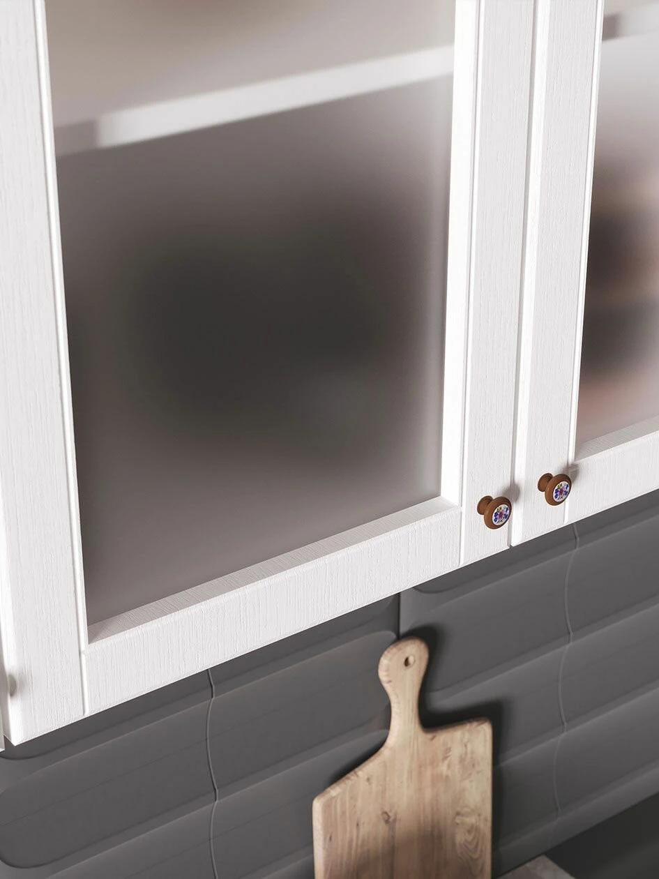 Кухонный гарнитур Хозяюшка 2.4 м, мебель для дома и кухни, Акация белая